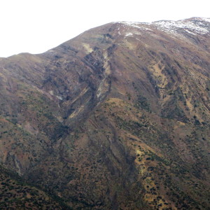 An open fold in the Andes